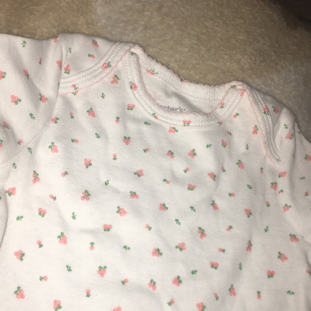 carters bodysuit with short sleeves; new